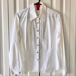 V Cristina Rhinestone Blouse